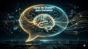 O Gemini disse Texto Alternativo (ALT Text): Uma foto hiper-realista e cinematográfica de um homem brasileiro jovem e focado, sentado em um escritório moderno em casa ao anoitecer. Ele interage com uma tela OLED transparente e curva, que exibe 'ChatGPT 5 - Versão 2026' e um diálogo em português sobre 'a obra da segundona'. Múltiplos hologramas flutuantes ao redor mostram dados e projetos, como 'Projetos de Arquitetura' e 'Fluxo de Conteúdo'. Drones voam do lado de fora de uma grande janela panorâmica que dá para uma paisagem urbana. Na mesa, há um livro intitulado 'O Manual de IA para Jovens'. Resolução de alta definição, proporção 16:9.